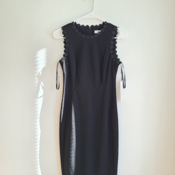NWT Calvin Klein lace-trim sheath dress - Picture 5 of 10